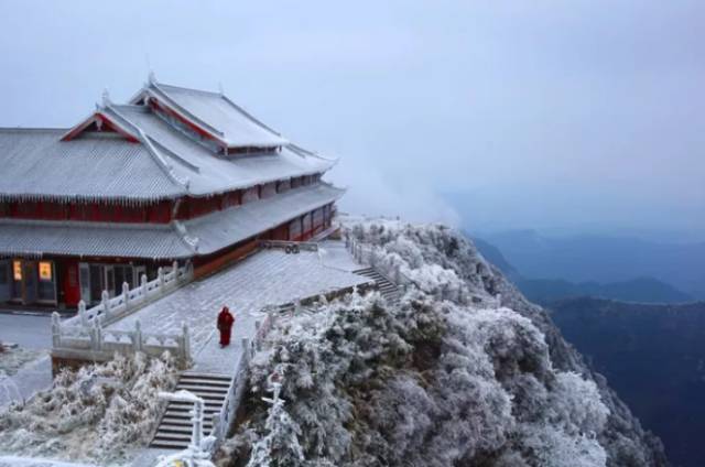 峨眉山雪顶奇遇，温情与友情的暖心故事实时报道视频