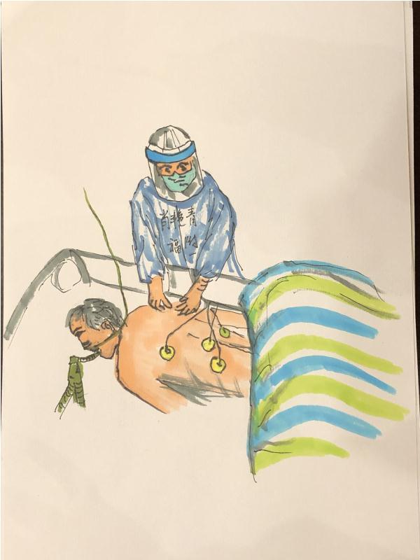 烤肠摊突发画画，烤肠画法 